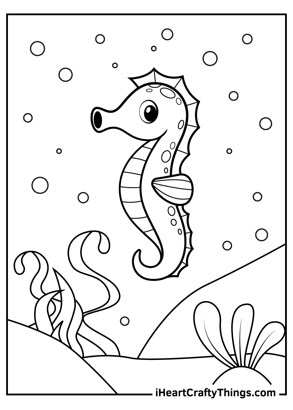 30 Seahorse Coloring Pages 100 Free Printables 