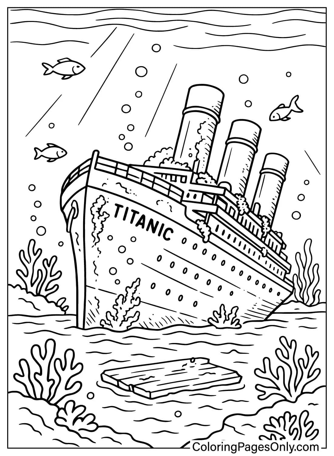 30 Titanic Ship Coloring Pages Free Printable PDF Online Coloring