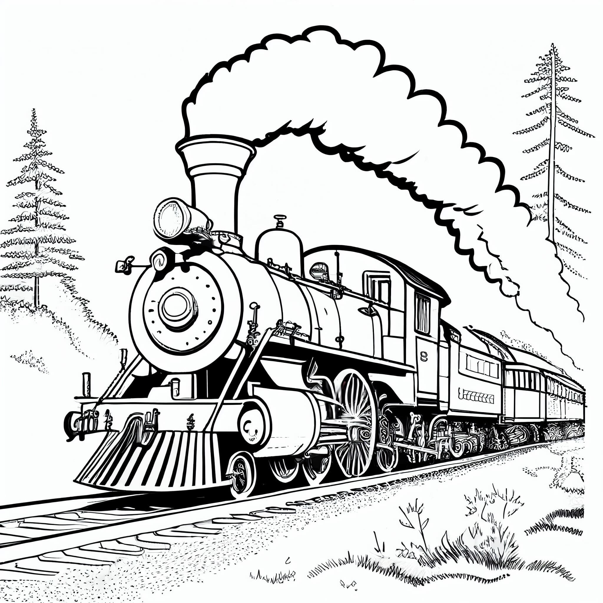 31 Train Coloring At Pages Book For Kids Boysgif Sketch Coloring Page