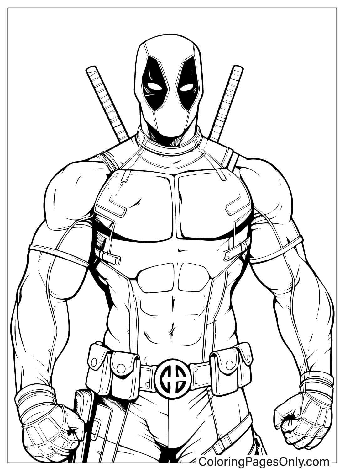 32 Deadpool Coloring Pages ColoringPagesOnly