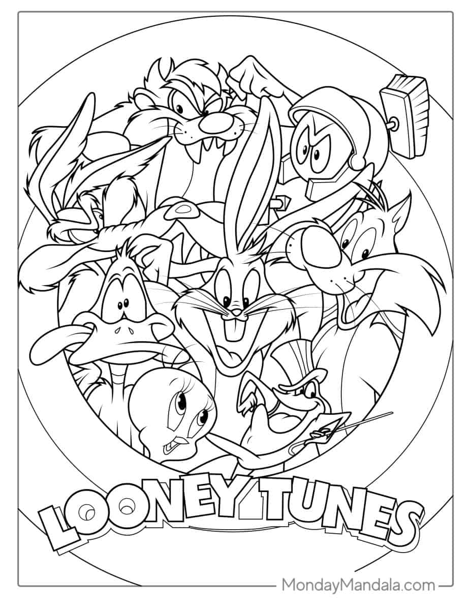 32 Looney Tunes Coloring Pages Free PDF Printables 