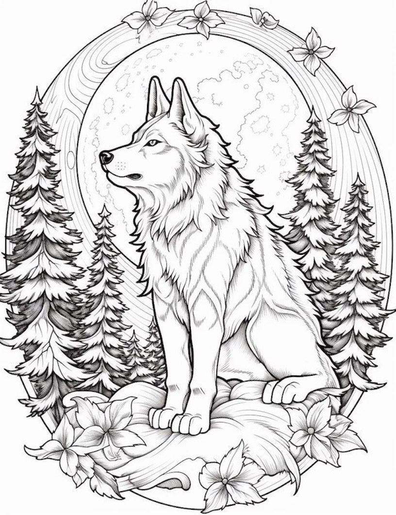 32 Majestic Wolf Coloring Pages For Kids And Adults 32 Majestic Wolf Coloring Pages For Kids And Adults