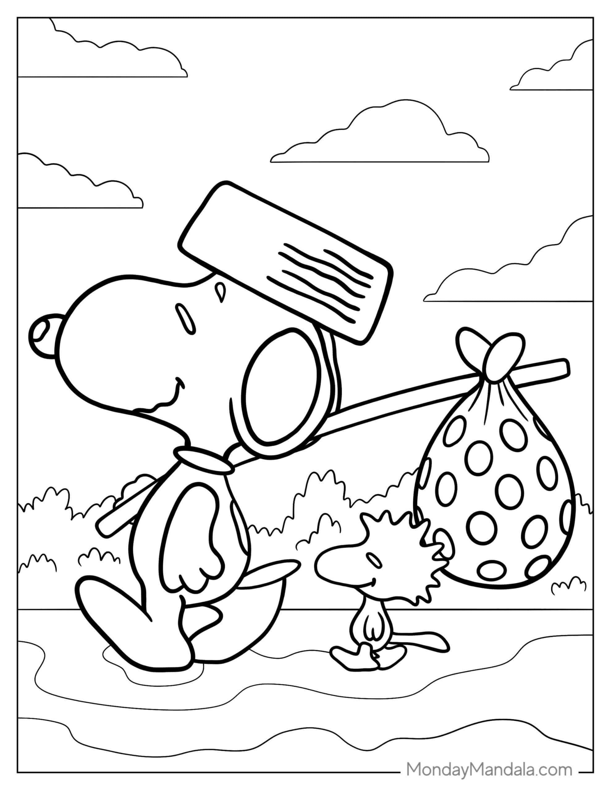 32 Peanuts Snoopy Coloring Pages Free Pdf Printables Artofit