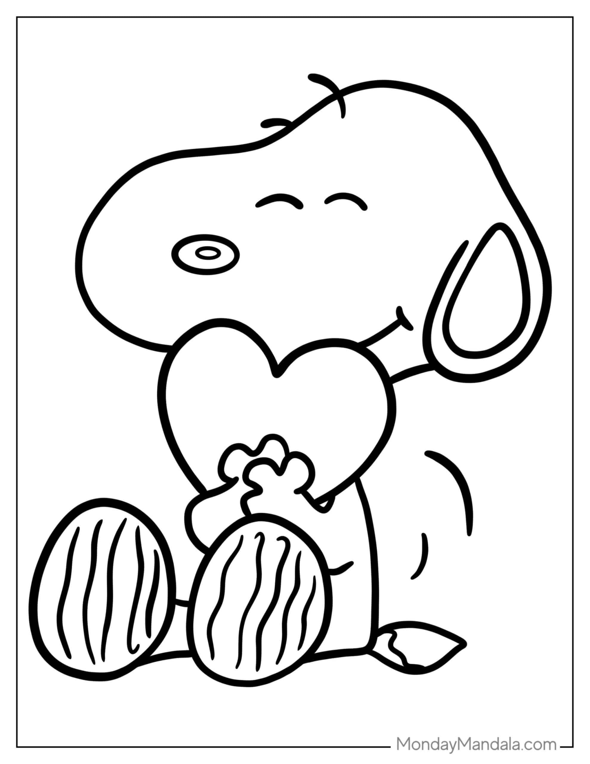 snoopy color pages snoopy color pages
