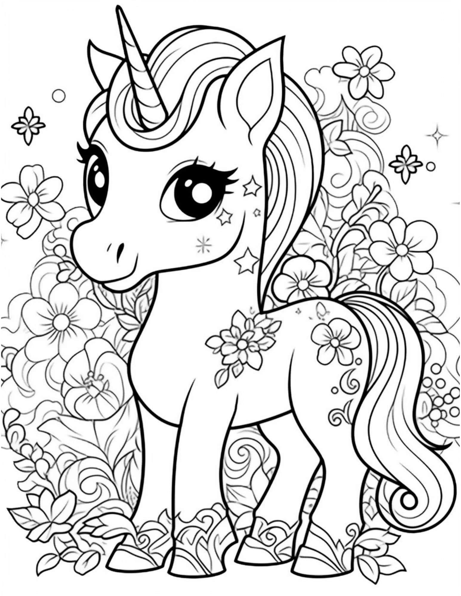 unicorns coloring pages