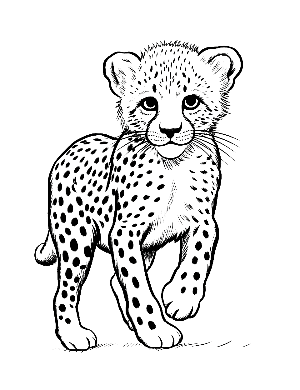 35 Cheetah Coloring Pages Free Printable Sheets