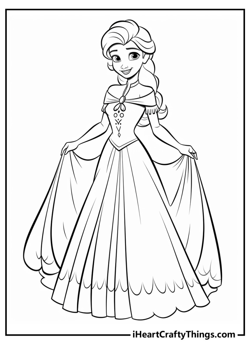 35 Elsa Coloring Pages From 39 Frozen 39 For Kids Parade