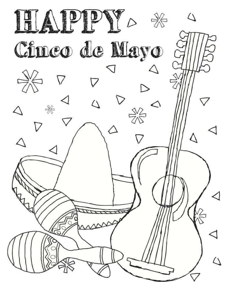 cinco de mayo coloring pages