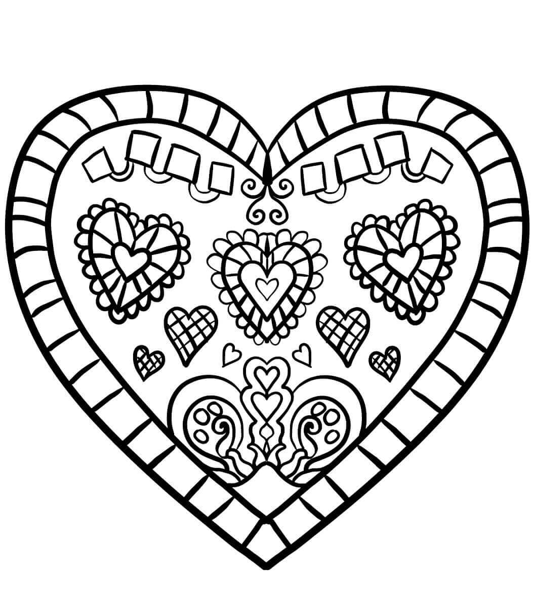 35 Free Printable Heart Coloring Pages 35 Free Printable Heart Coloring Pages