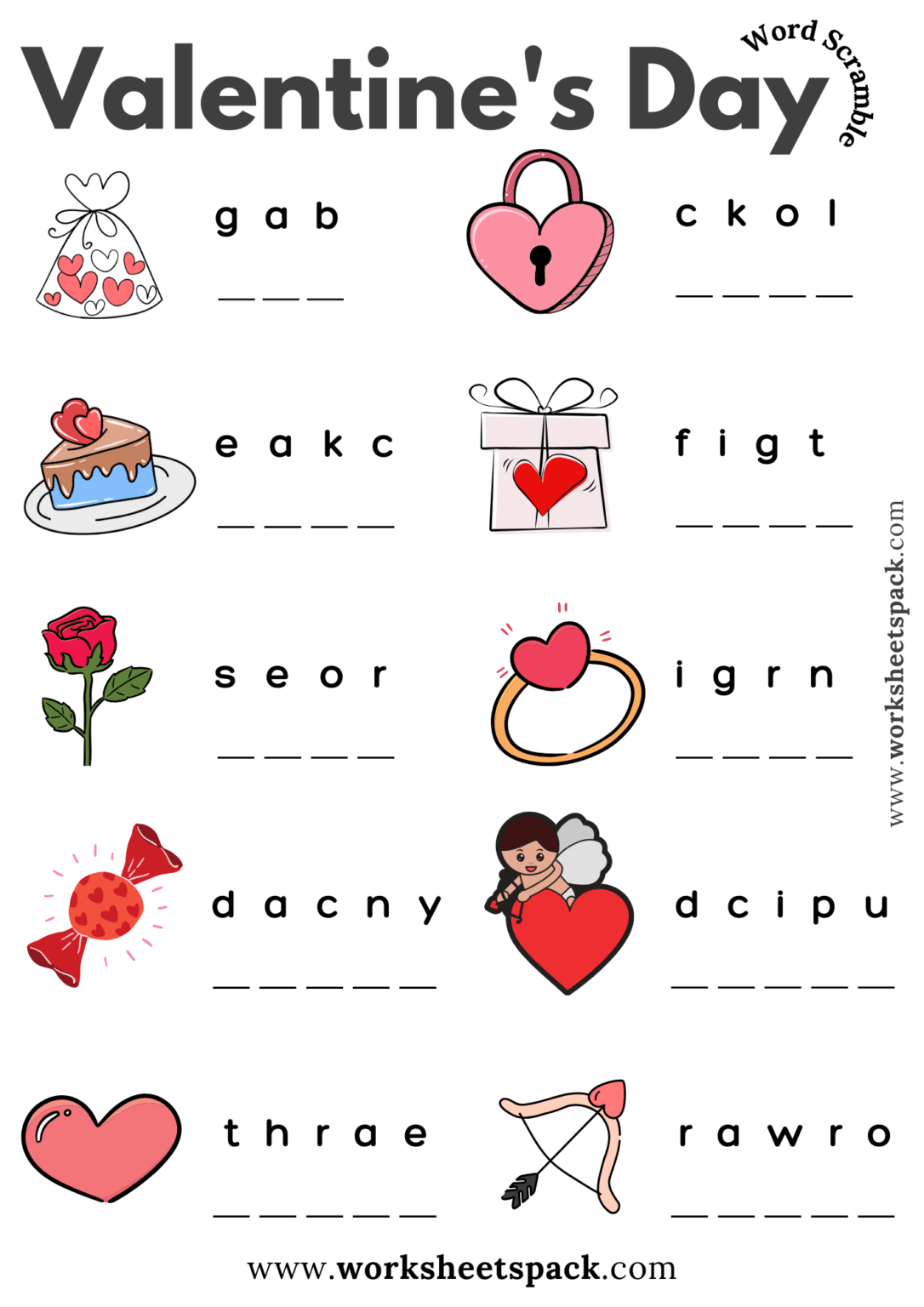 35 Free Valentine 39 s Day Worksheets Worksheetspack