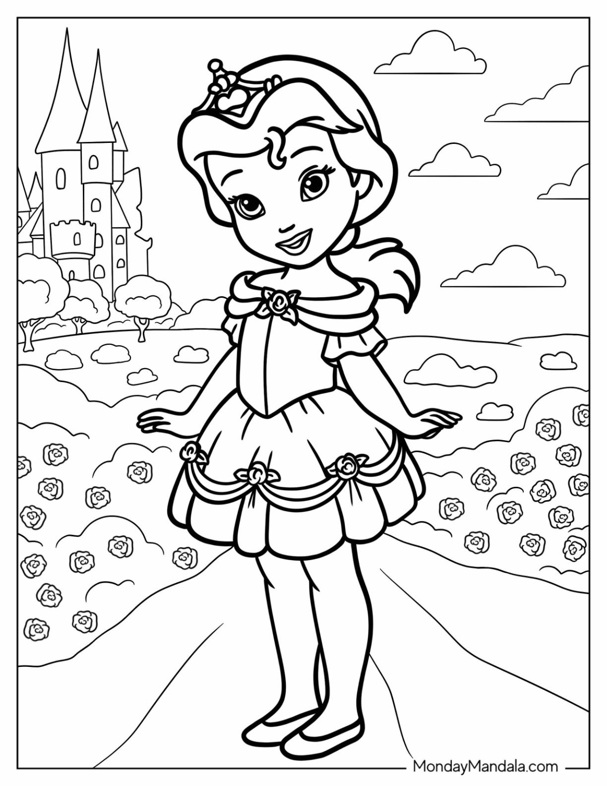 princess coloring page princess coloring page