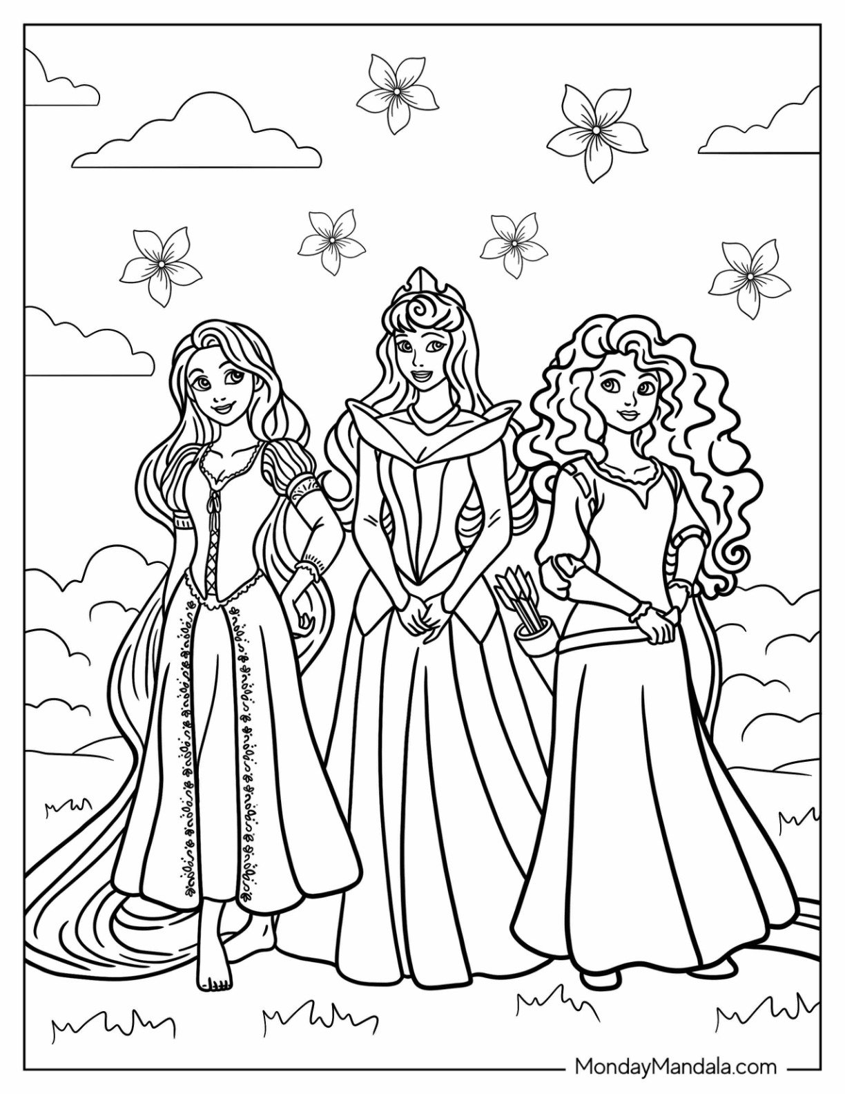 36 Disney Princess Coloring Pages Free PDF Printables 
