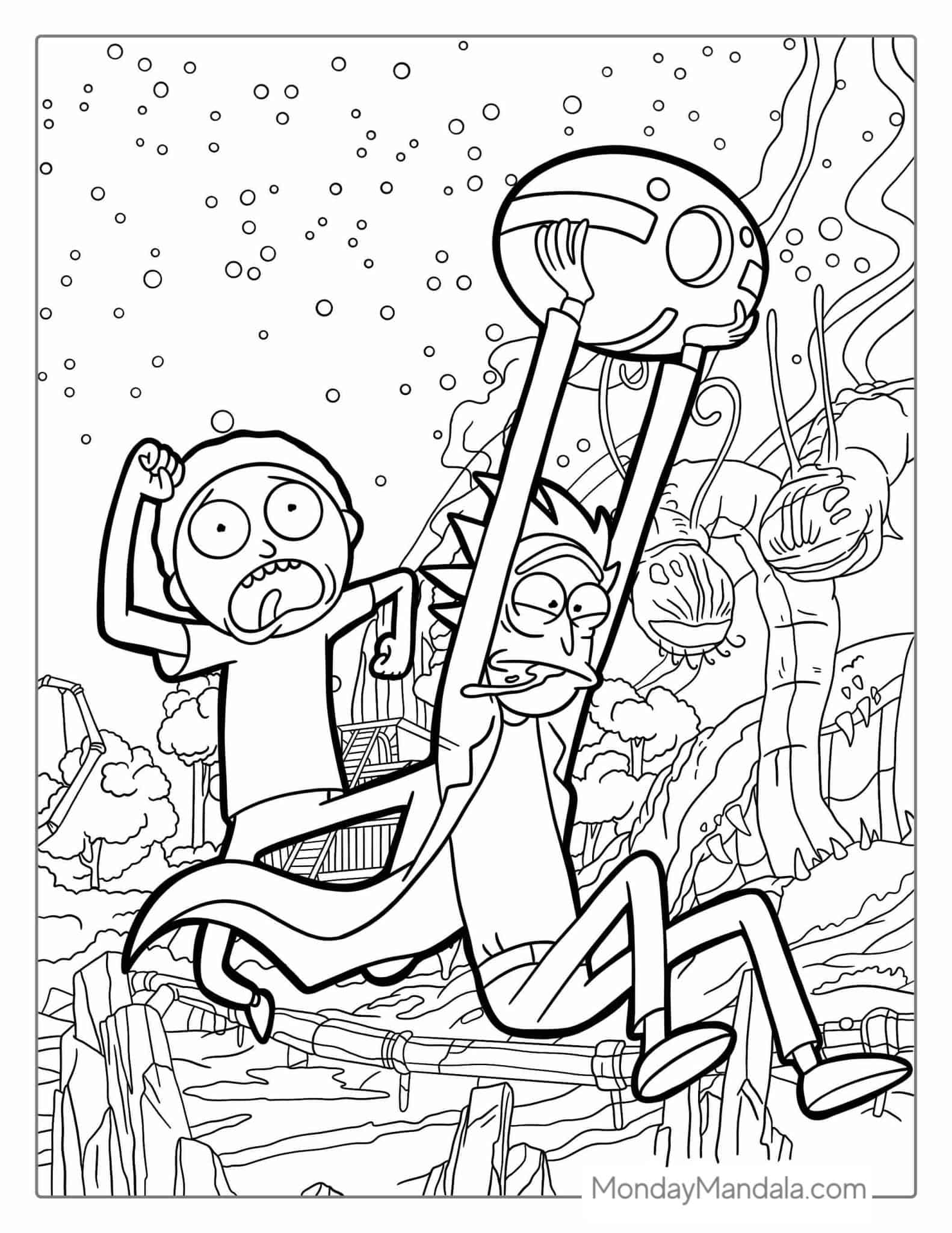 37 Rick And Morty Coloring Pages Free PDF Printables 37 Rick And Morty Coloring Pages Free PDF Printables