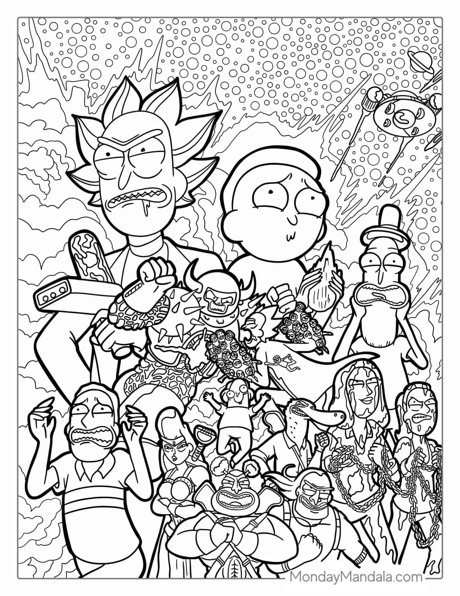 37 Rick And Morty Coloring Pages Free PDF Printables 37 Rick And Morty Coloring Pages Free PDF Printables