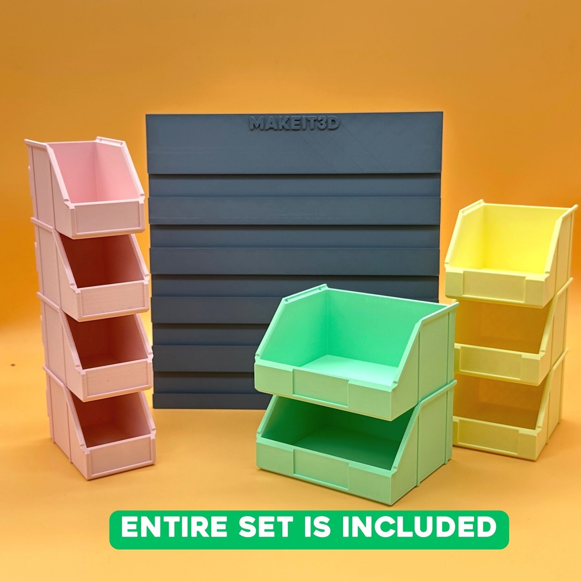 3D Printable Wall Bins For Storage And Organization 3D File For 3D 3D Printable Wall Bins For Storage And Organization 3D File For 3D