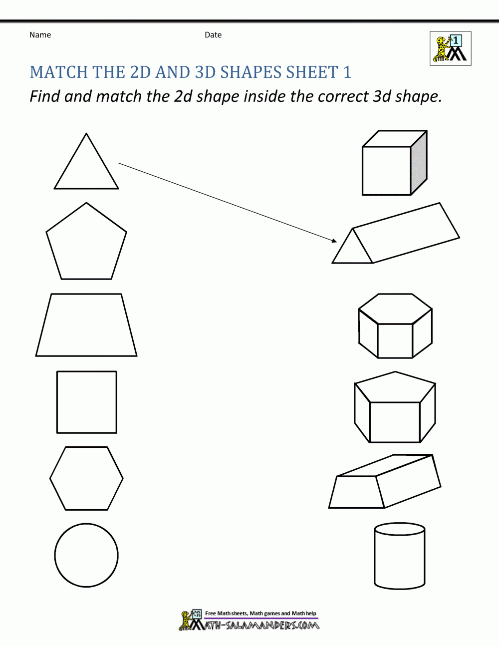 3d Shapes Worksheets Worksheets Library
