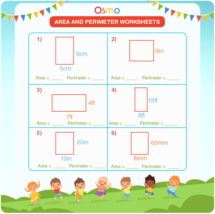 3rd Grade Perimeter And Area Worksheet Educational Resource 
