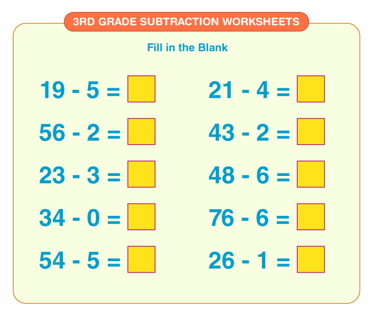 3rd Grade Subtraction Worksheets Download Free Printables For Kids 3rd Grade Subtraction Worksheets Download Free Printables For Kids
