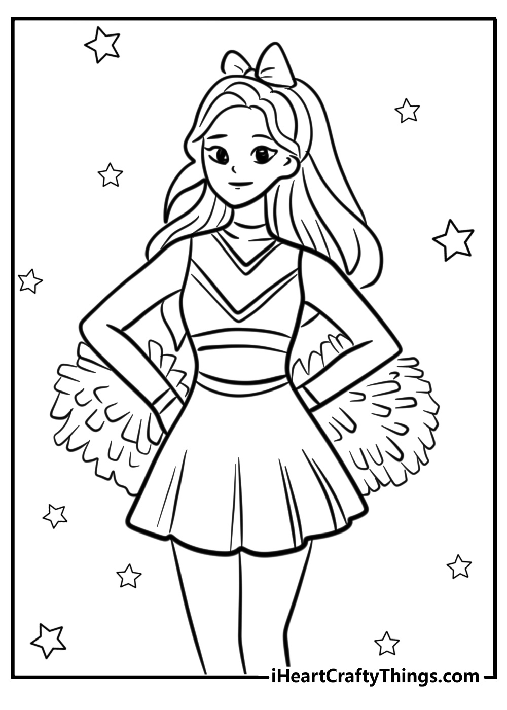 40 Cheerleader Coloring Pages Free Printable PDF Sheets 