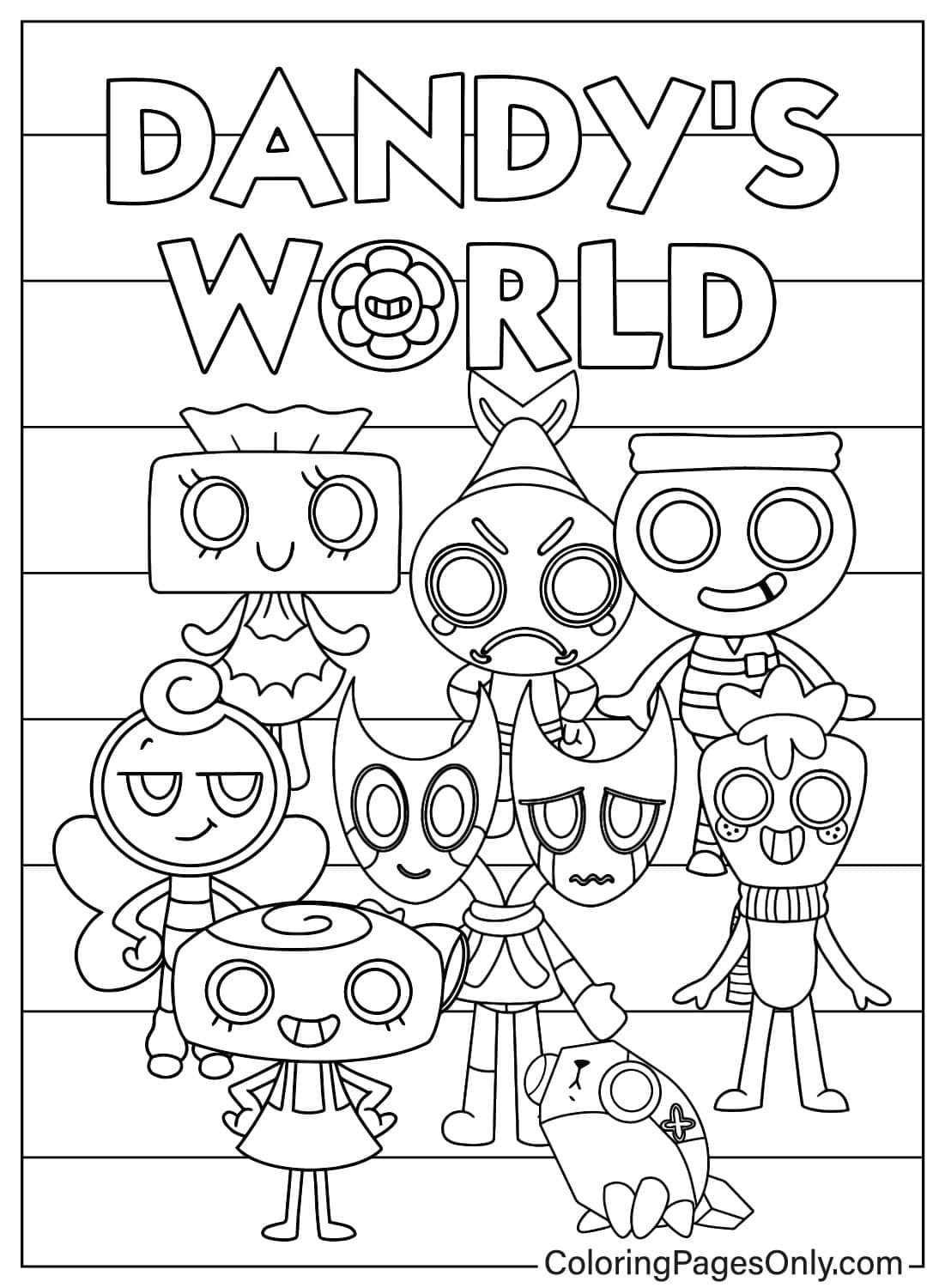 40 Dandy 39 s World Coloring Pages Free Printable PDF Online Coloring