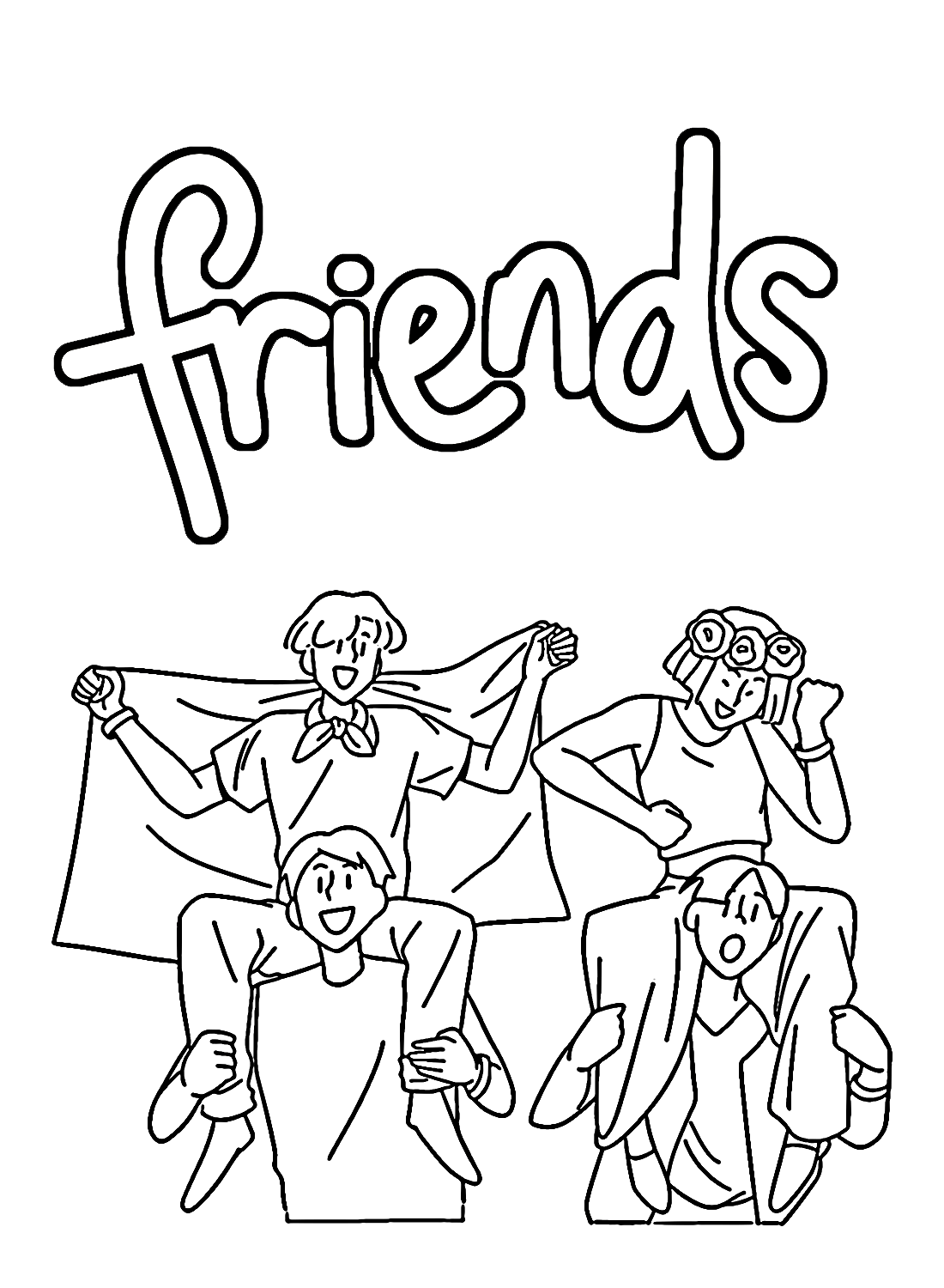 friendship coloring pages friendship coloring pages