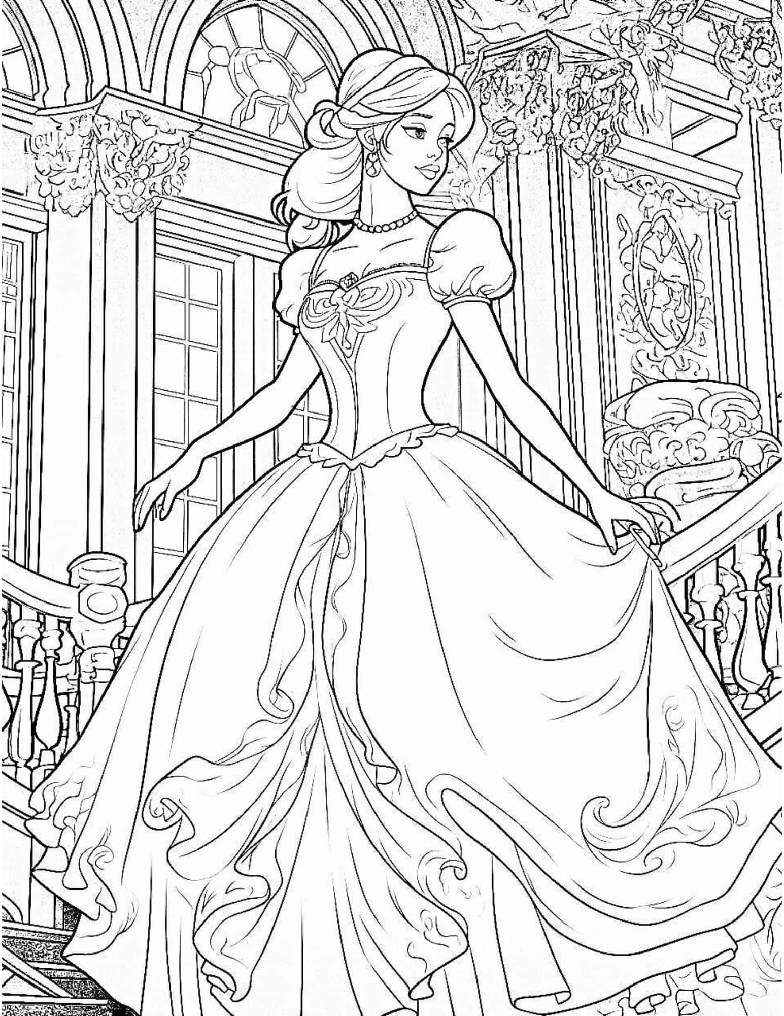 40 Gorgeous Princess Coloring Pages For Kids And Adults