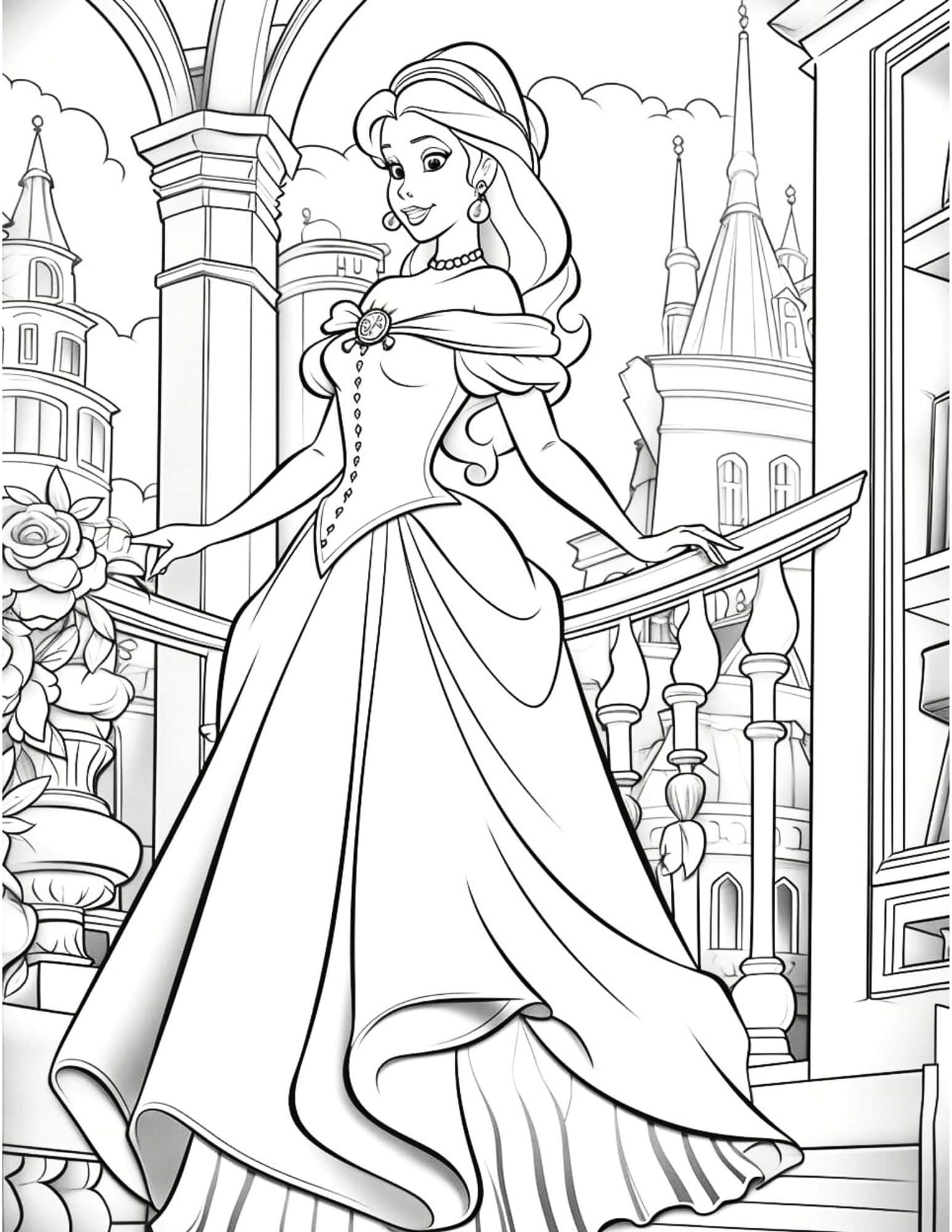 40 Gorgeous Princess Coloring Pages For Kids And Adults 40 Gorgeous Princess Coloring Pages For Kids And Adults
