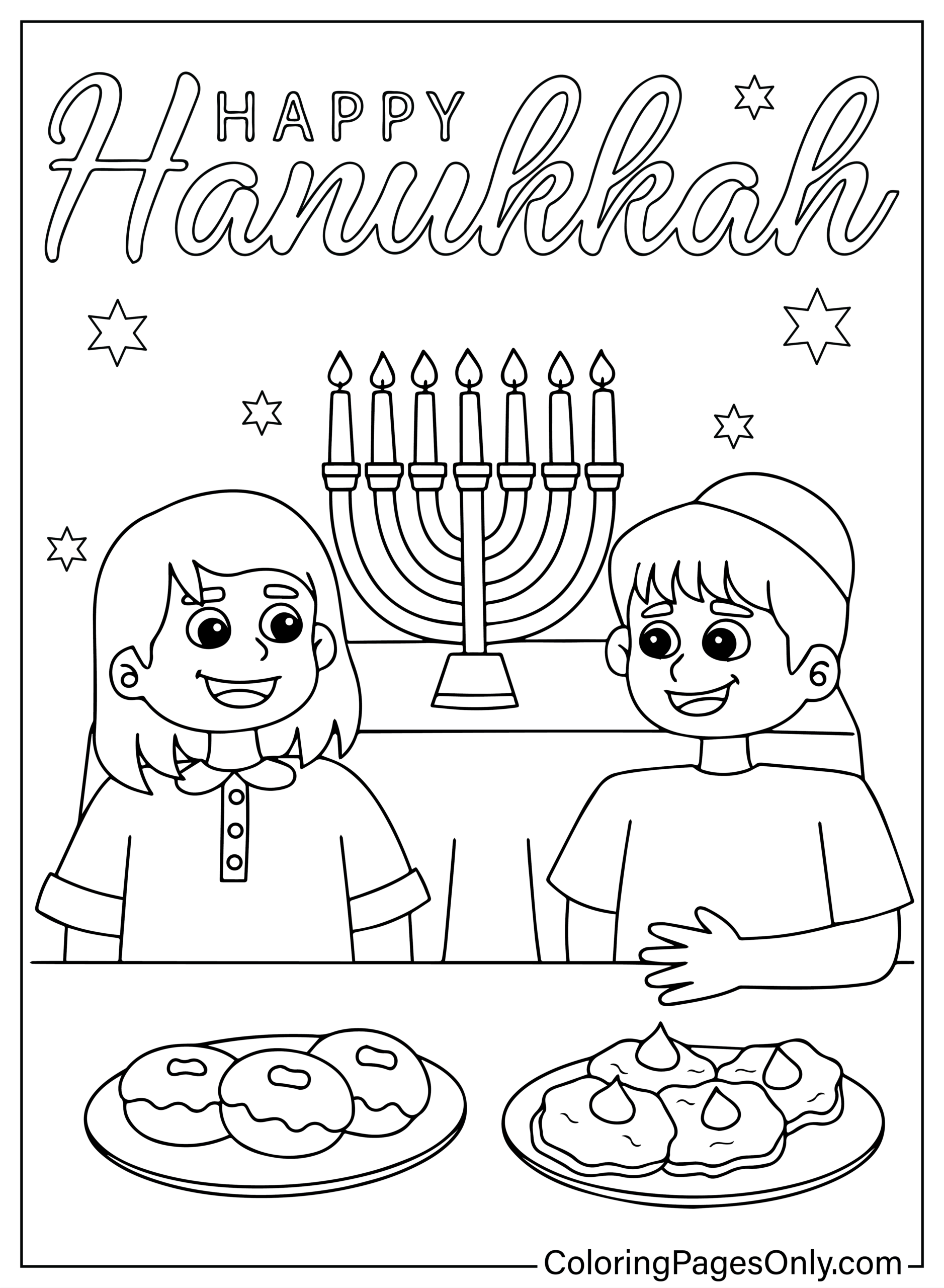 40 Hanukkah Coloring Pages Free Printable PDF Online Coloring