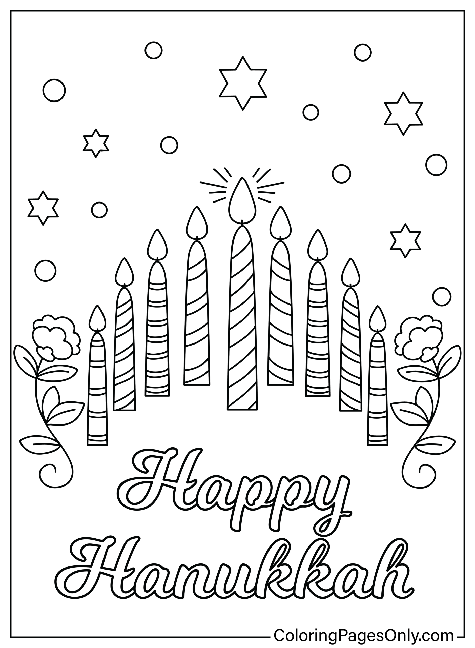40 Hanukkah Coloring Pages Free Printable PDF Online Coloring
