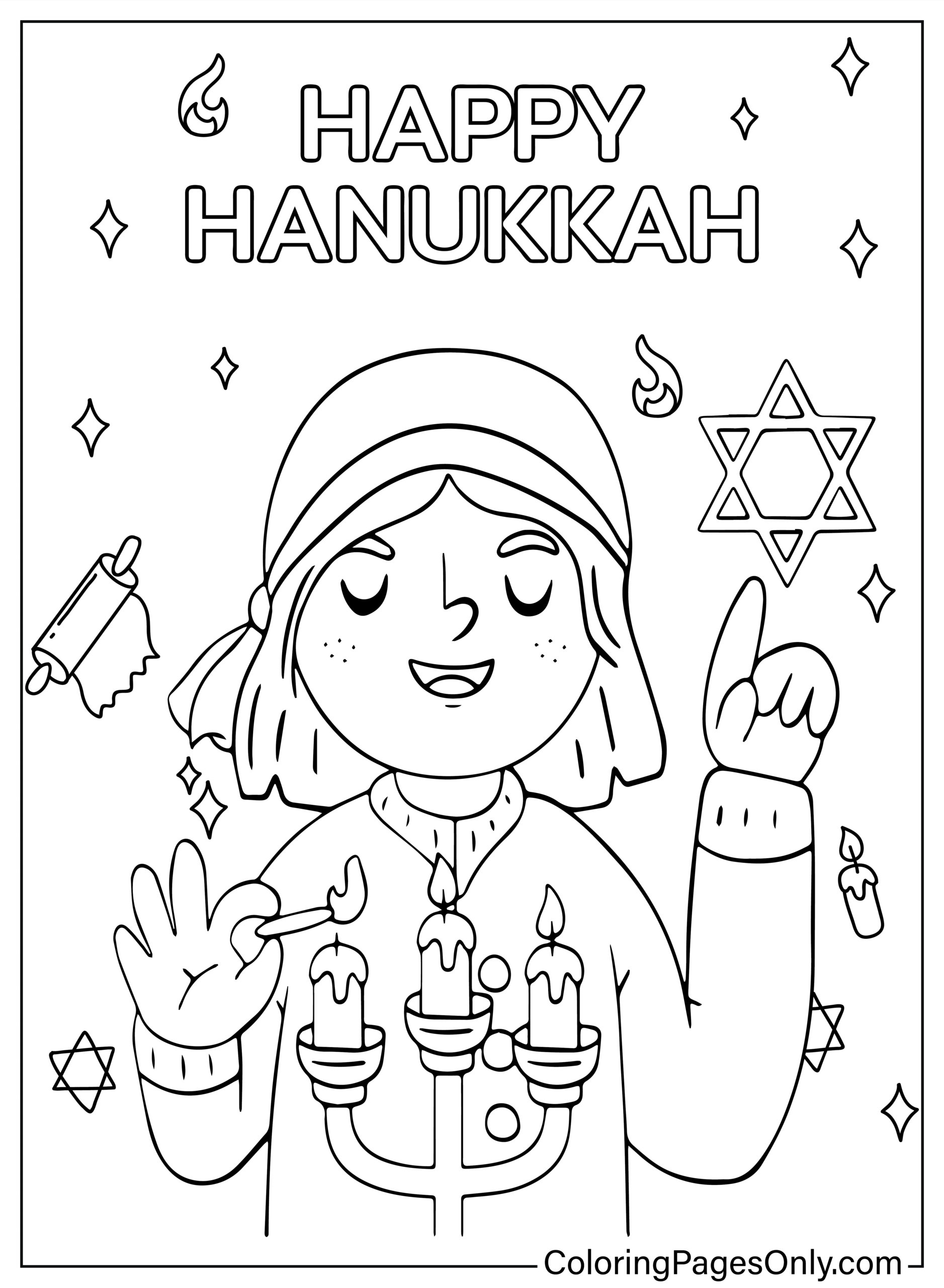 40 Hanukkah Coloring Pages Free Printable PDF Online Coloring