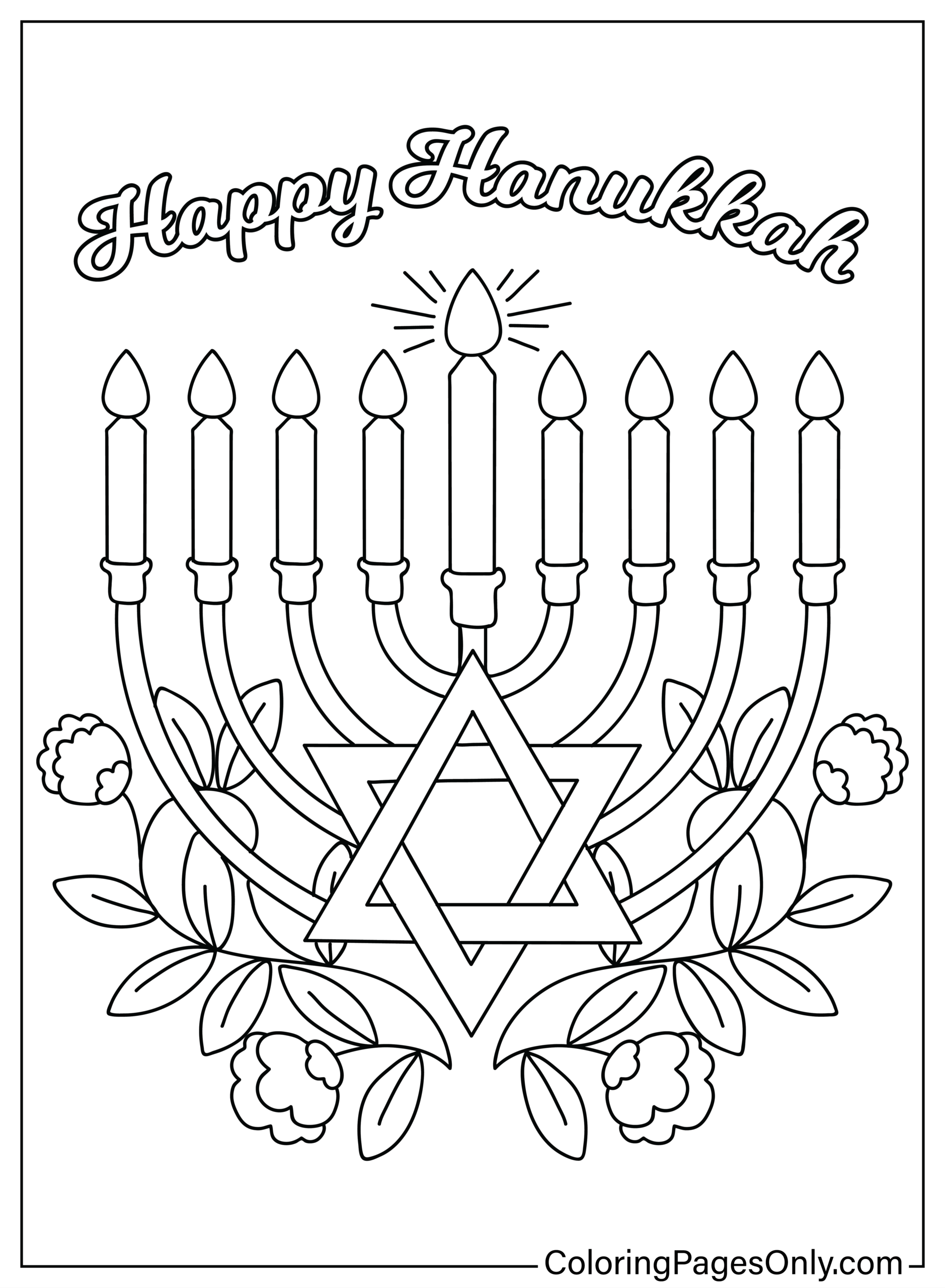 40 Hanukkah Coloring Pages Free Printable PDF Online Coloring