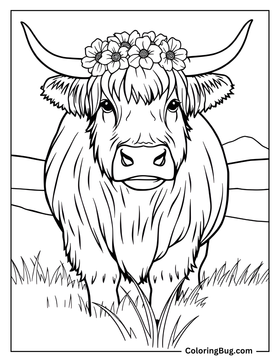 40 Highland Cow Coloring Pages Free Printable PDFs 40 Highland Cow Coloring Pages Free Printable PDFs