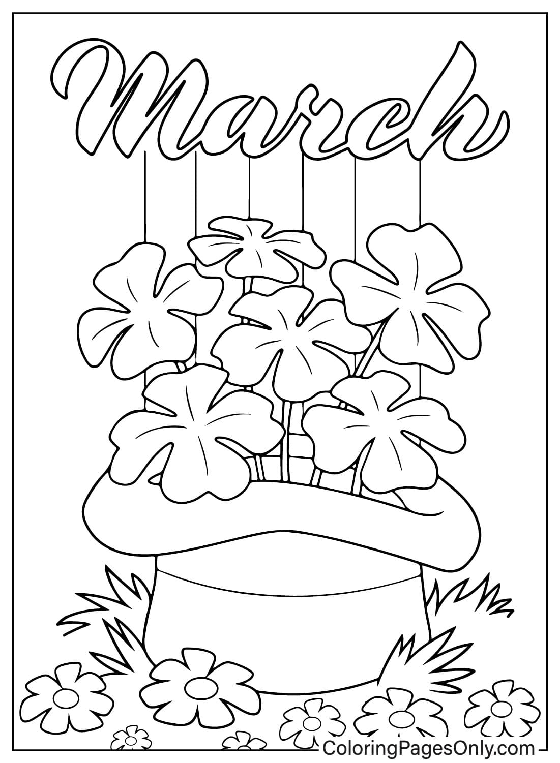 march coloring page