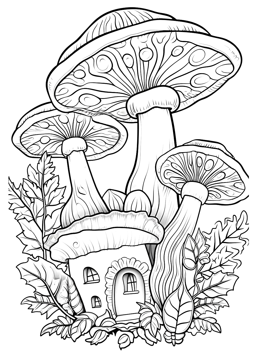 mushroom coloring page mushroom coloring page