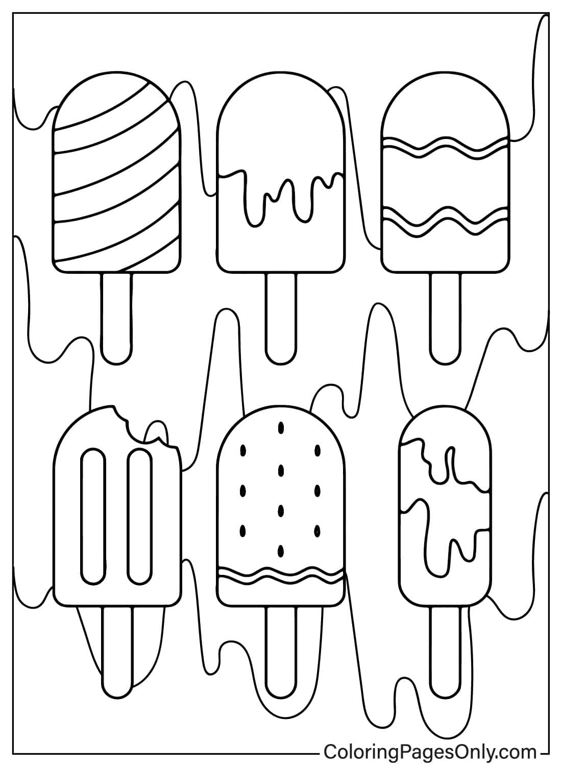 40 Popsicle Coloring Pages Free Printable PDF Online Coloring