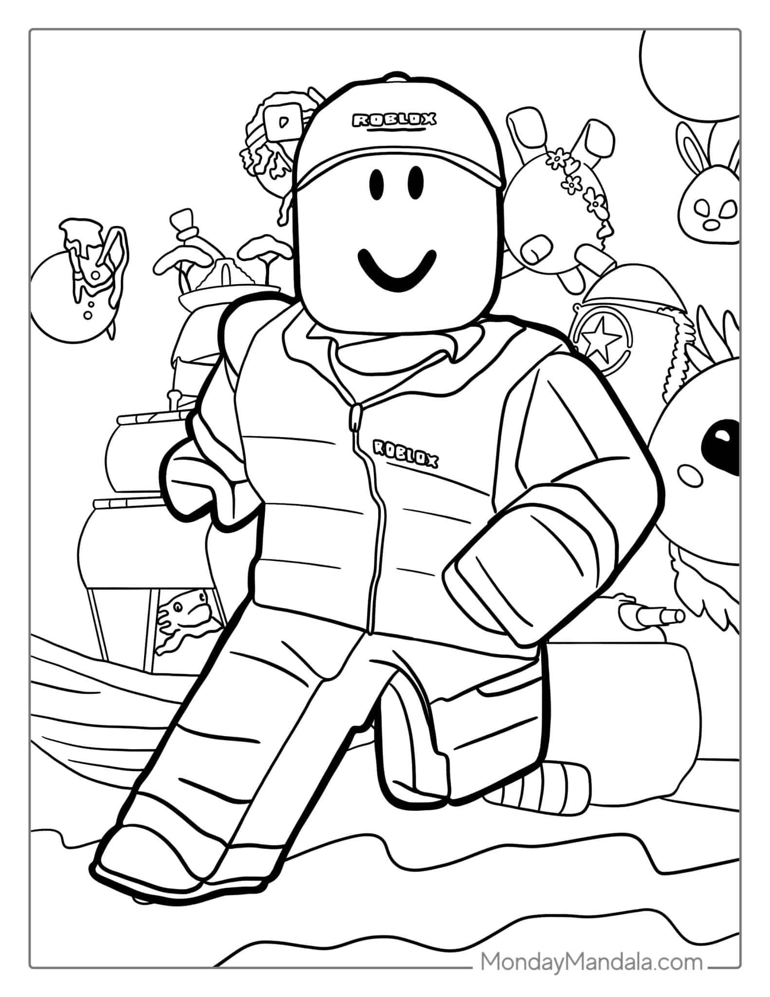 40 Roblox Coloring Pages Free PDF Printables 