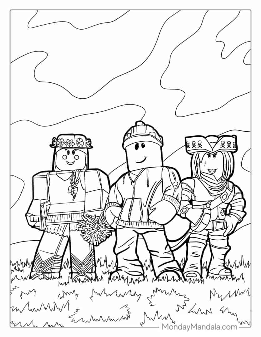 roblox coloring page