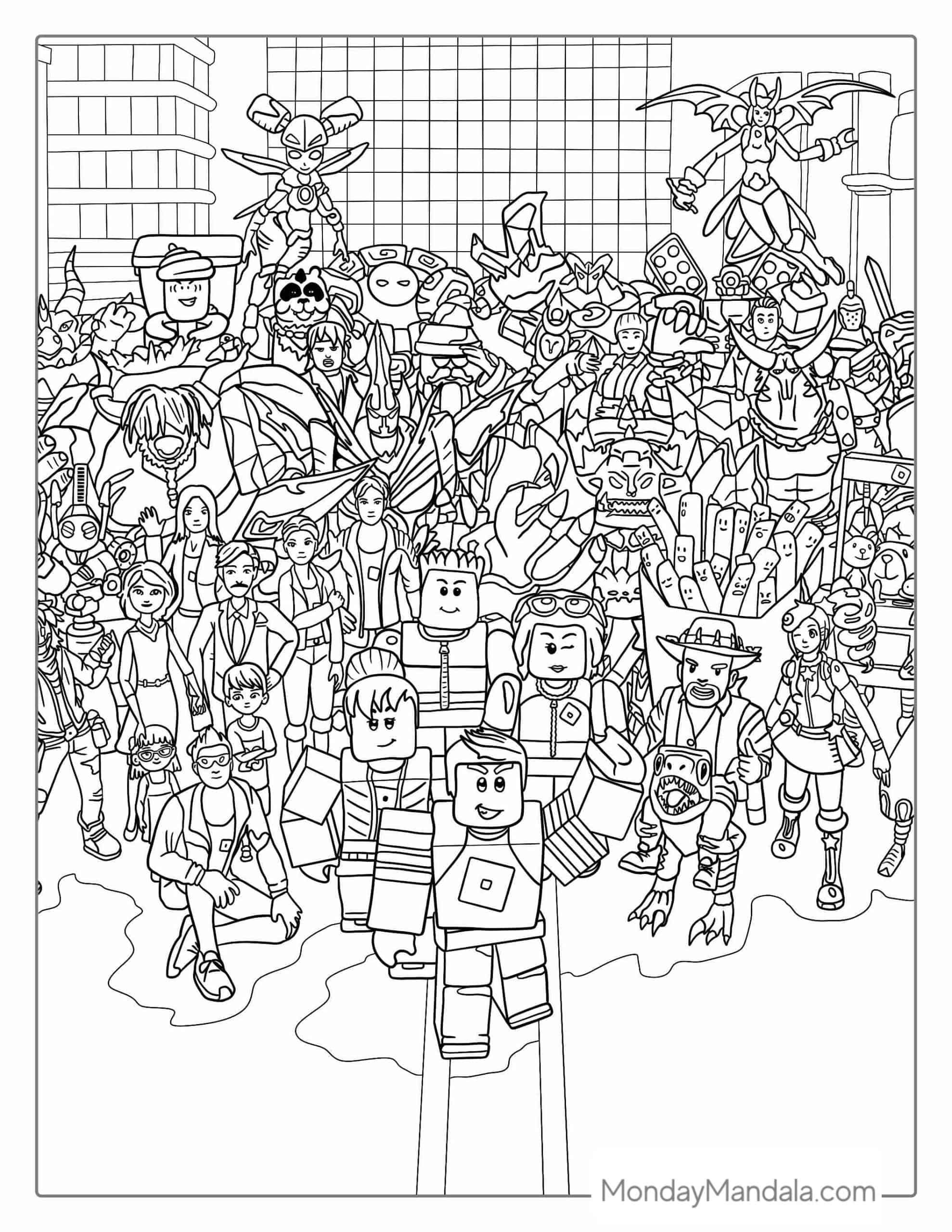 40 Roblox Coloring Pages Free Pdf Printables Artofit