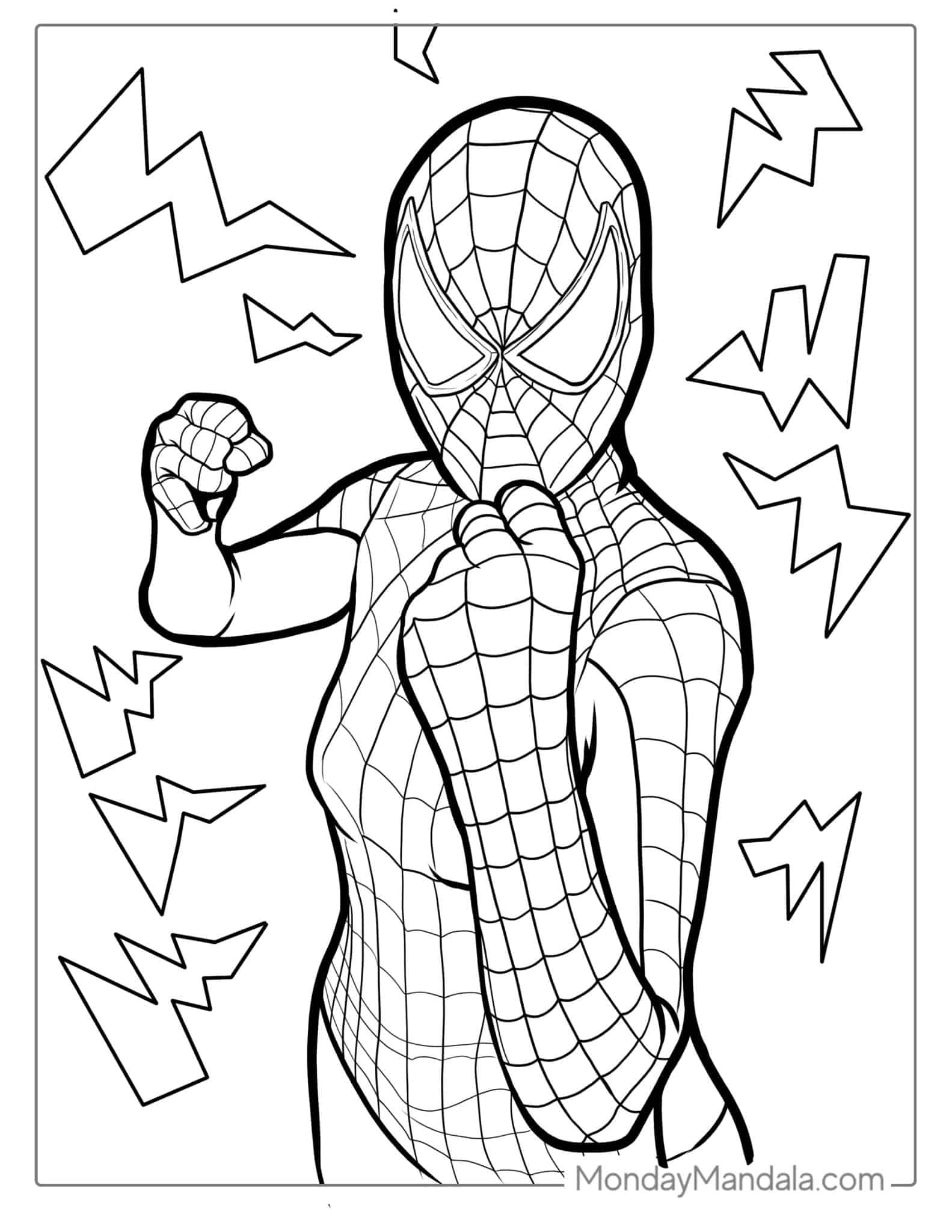 40 Spider Man Coloring Pages Free PDF Printables 