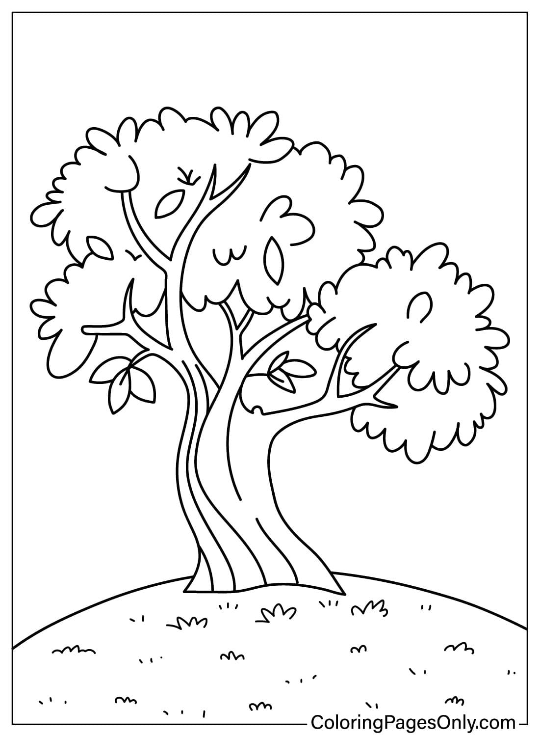 tree coloring pages tree coloring pages