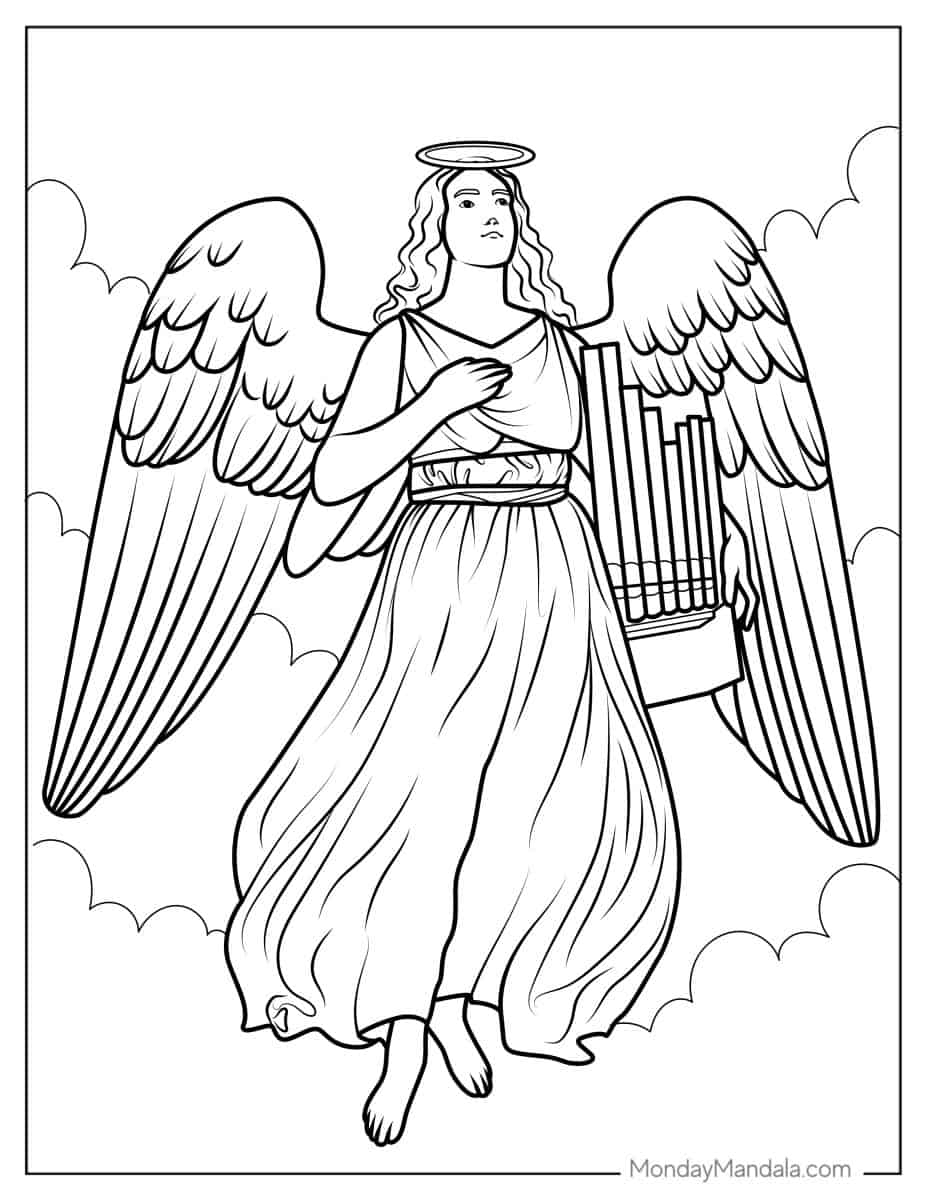 42 Angel Coloring Pages Free PDF Printables 42 Angel Coloring Pages Free PDF Printables