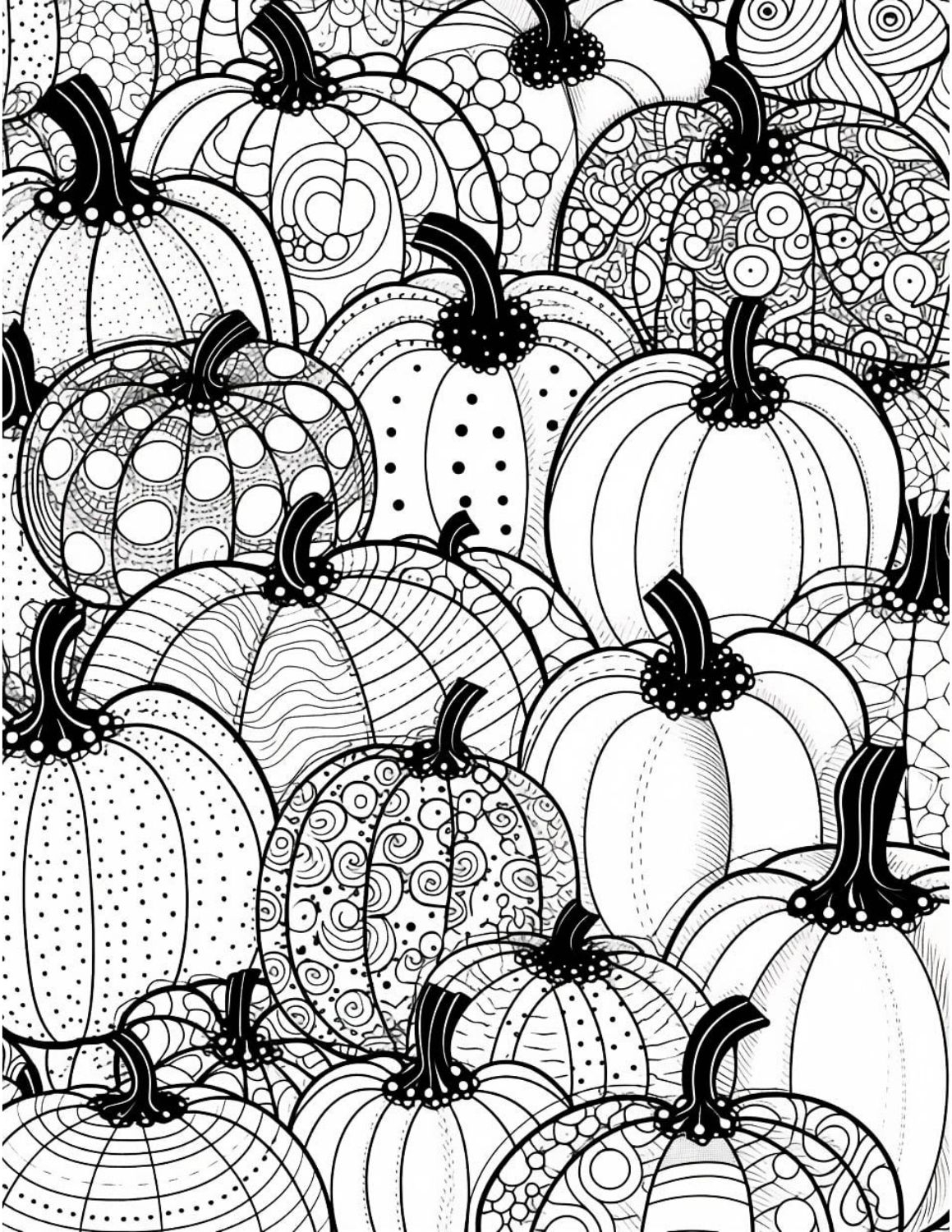 43 Pumpkin Coloring Pages For Kids And Adults Our Mindful Life