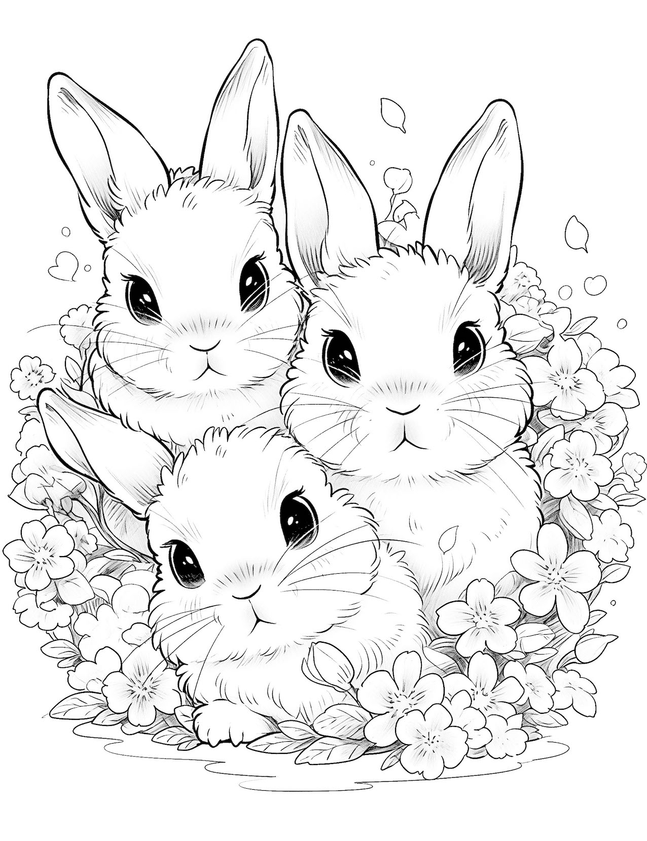 44 Cute Bunny Coloring Pages For Kids And Adults Our Mindful Life