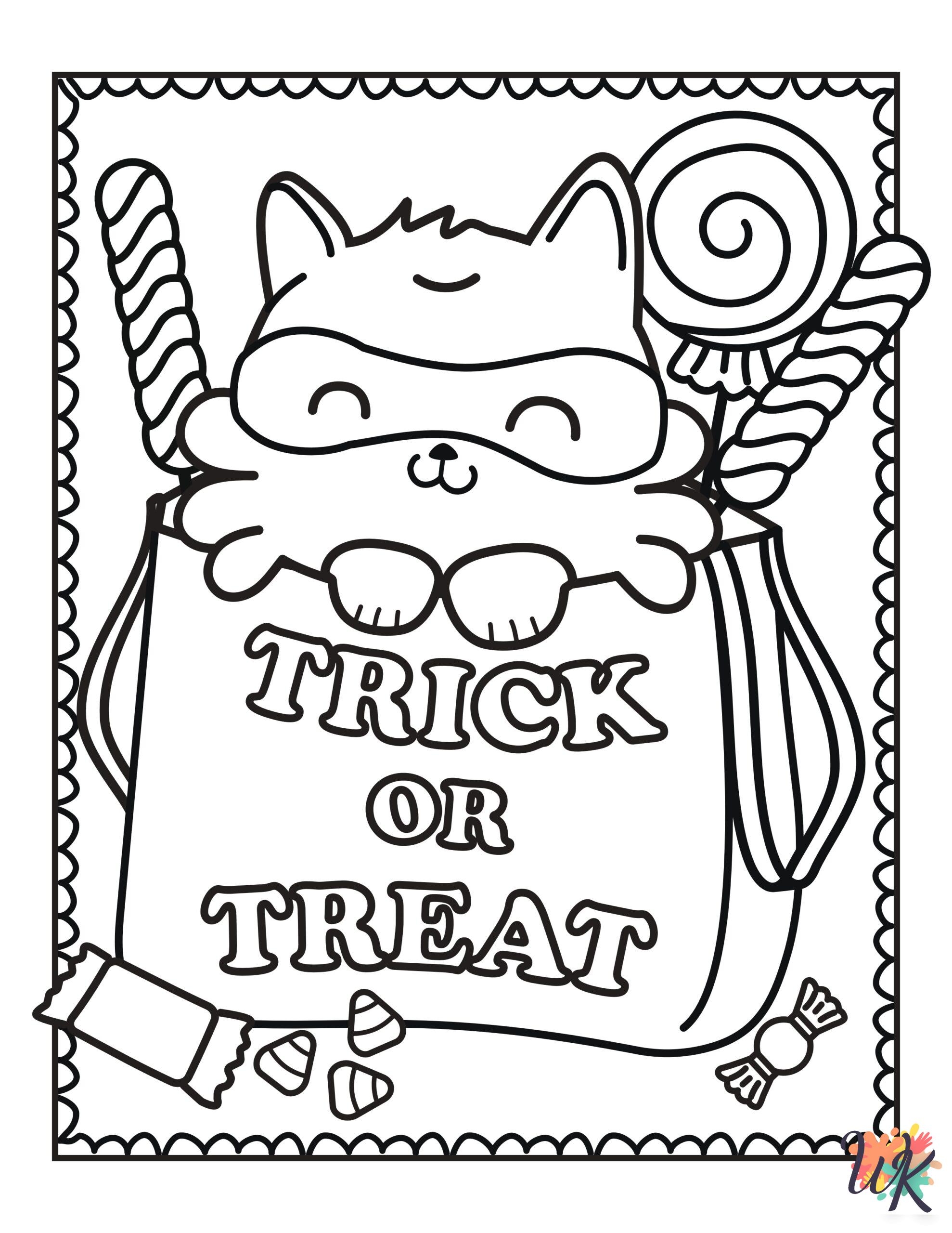 45 Cute Halloween Coloring Pages For Kids ColoringPagesWK