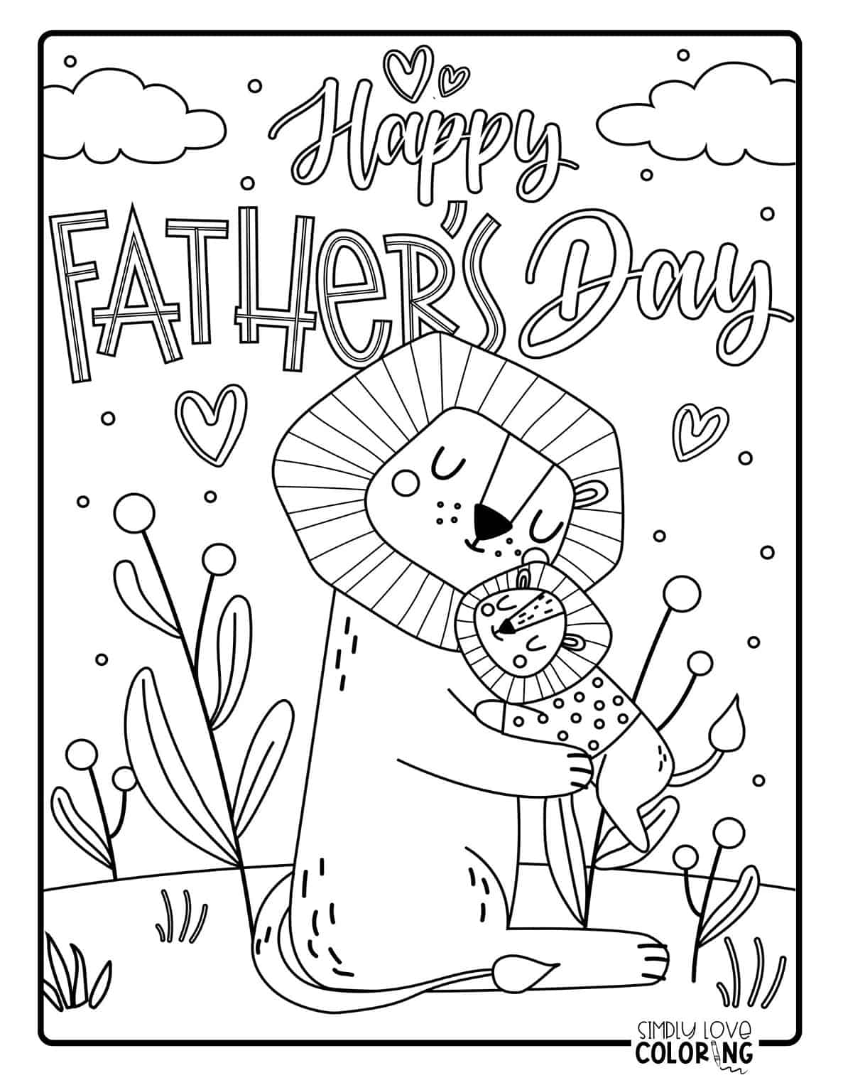 45 Father 39 s Day Coloring Pages Free PDF Printables Simply Love Coloring
