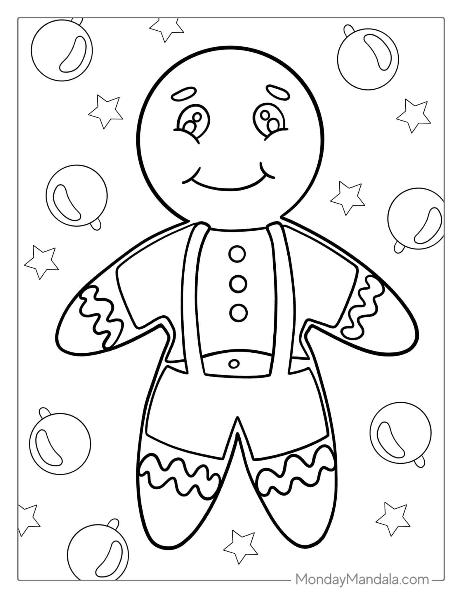 45 Gingerbread Man Coloring Pages Free PDF Printables 