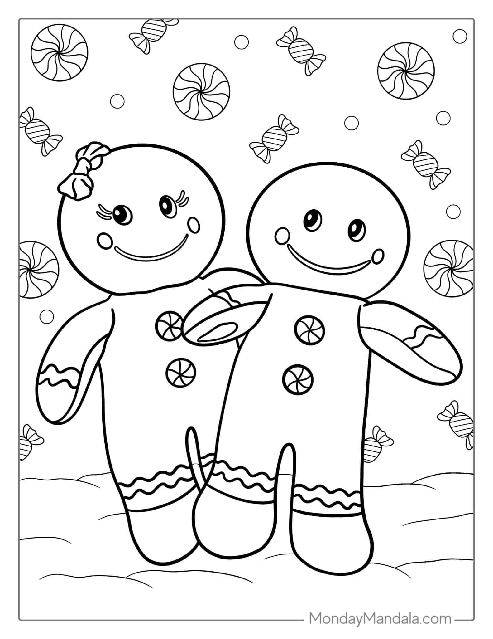 45 Gingerbread Man Coloring Pages Free PDF Printables 