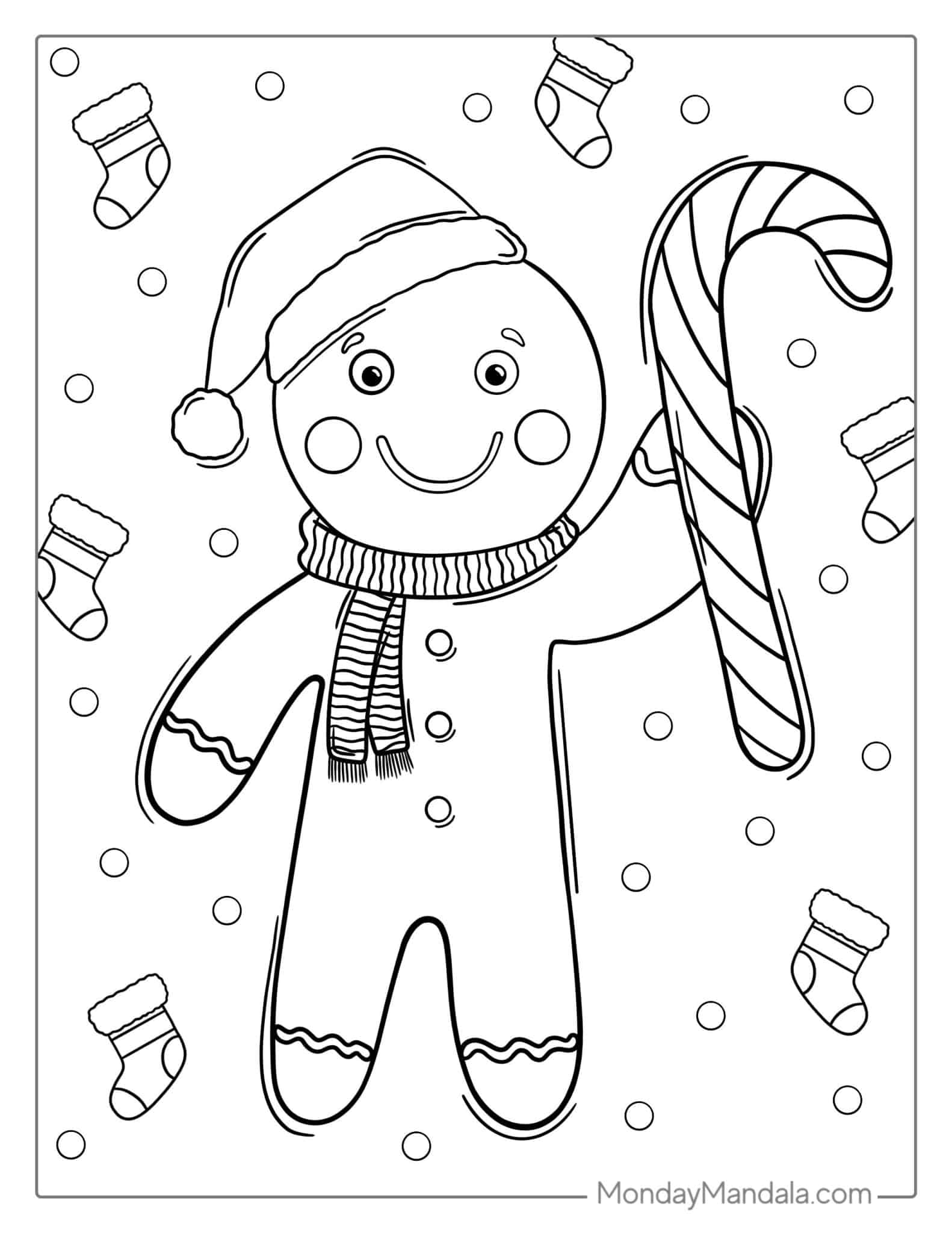 45 Gingerbread Man Coloring Pages Free PDF Printables 