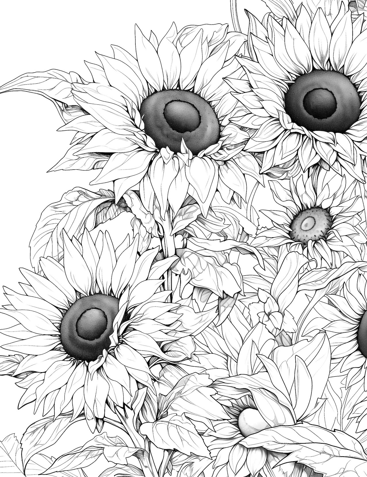 47 Sunflower Coloring Pages Free Printable Our Mindful Life