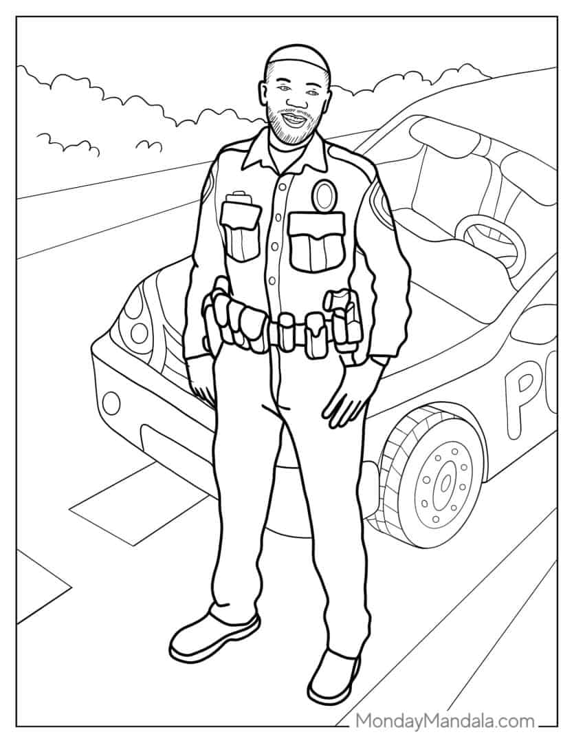 48 Police Coloring Pages Free PDF Printables 48 Police Coloring Pages Free PDF Printables